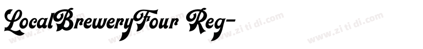 LocalBreweryFour Reg字体转换